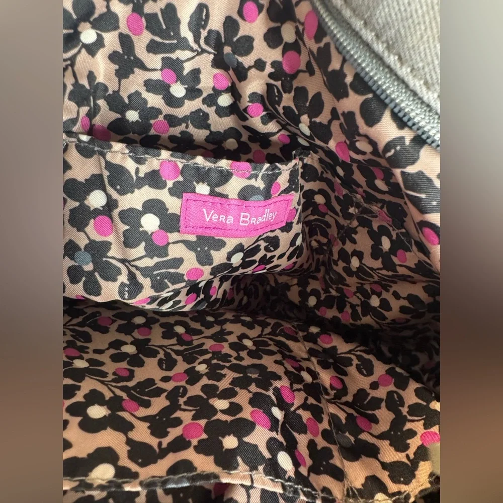 Vera Bradley Gray Quilted Tote